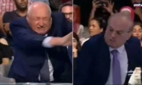 Canlı yayında kavga!